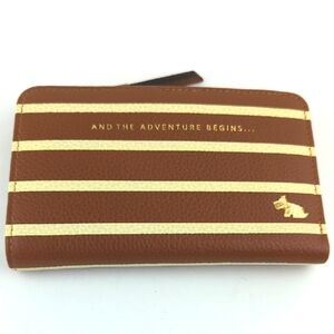 RADLEY LONDON Brown and Cream Beach Break Leather Wallet NWT & Dust Cover Bag